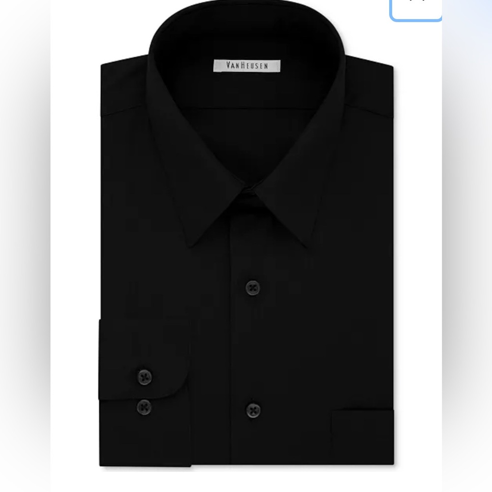 Men's Big & Tall Classic/Regular Fit Wrinkle Free Poplin Solid Dress Shirt